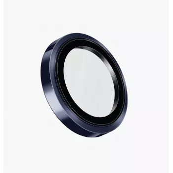 Protecție pentru lentila camerei UNIQ Optix Prime pentru iPhone 17 Pro / 17 Pro Max / 15 Pro / 15 Pro Max cu aplicator - Navy Blue