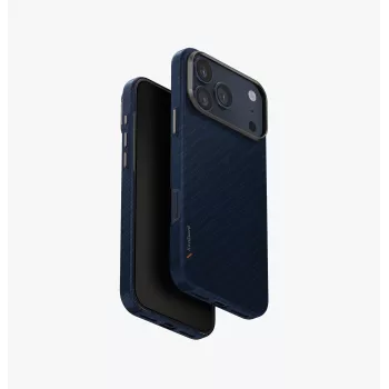 Husă UNIQ Keva Edge pentru iPhone 17 Pro Max, MagClick Charging, albastru
