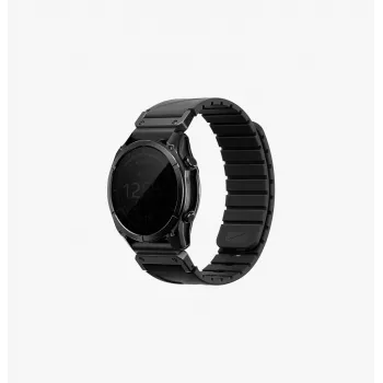 Curea din silicon UNIQ Fluo Smart-Fit pentru Garmin 22mm - negru