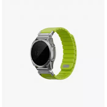 Curea din silicon UNIQ Fluo Smart-Fit pentru Garmin 22mm - Lime Green