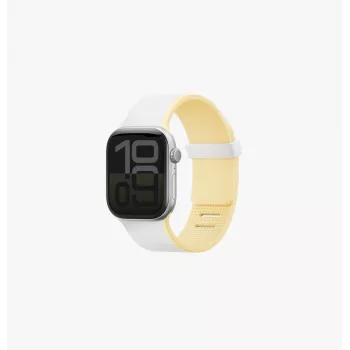 Curea magnetică reversibilă premium UNIQ Revix IV pentru Apple Watch 42/41/40mm alb/galben