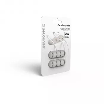 Organizator de cabluri Bluelounge CableDrop Multi alb