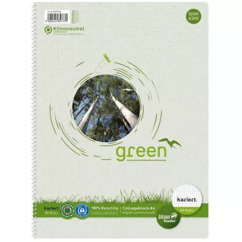 Staufen Ursus bloc college DIN A4 60 g/m² 80 file cu pătrățele (Lineatur 28) perforate 4 găuri