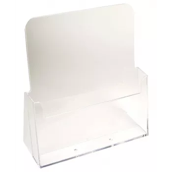 Exacompta suport de tejghea A4 cu 1 compartiment, polistiren, transparent, 85 x 235 x 247 mm (74058D)