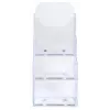 Exacompta Suport de tejghea DL cu 3 buzunare, polistiren, transparent (73158D)