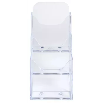 Exacompta Suport de tejghea DL cu 3 buzunare, polistiren, transparent (73158D)