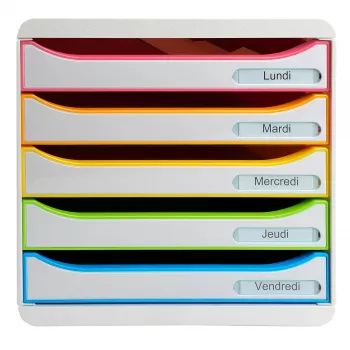 Cutie cu sertare Exacompta BIG-BOX PLUS Office Harlequin, 347 x 278 x 271 mm (309913D)