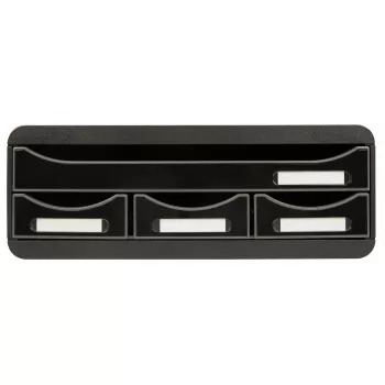 Cutie cu sertare Exacompta TOOLBOX MINI cu 4 sertare, A4, 355 x 270 x 134 mm, neagră (319714D)