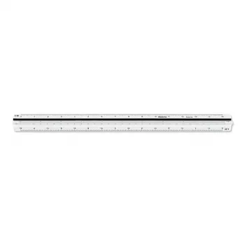 ARISTO riglă triunghiulară profil D, alb, 30 cm (AR23703EB)