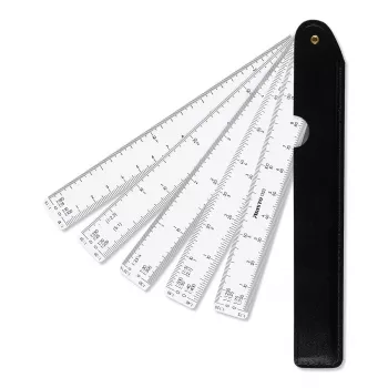 Riglă scară pliantă Aristo 1:1/10/15/20/25/30/33.33/40/50/75/125 300 mm alb