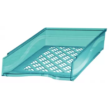 Bene Letter Tray 60100BLT A4/C4 Stackable Transparent Blue