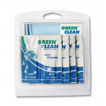 GREEN CLEAN Set de șervețele de curățare umede și uscate - 10 pachete (20 șervețele) pentru ecrane, LCD, LED, plasmă, TFT, laptopuri, tablete, smartphone-uri, monitoare - fără alcool, fără urme, antistatic