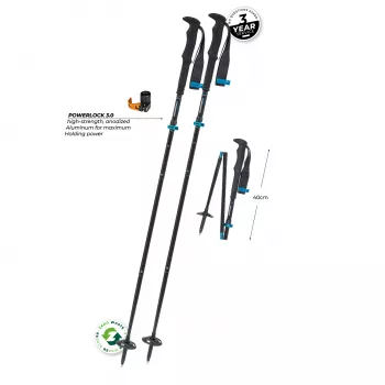 Komperdell Fx Lite Compact bețe de trekking, albastru