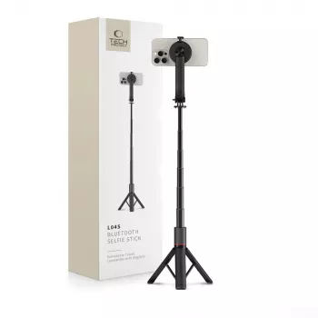 Tech-Protect L04S MagSafe Selfie Stick cu trepied, negru