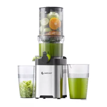 AMZCHEF CE-ZM1902M-SV Slow Juicer (Silver)