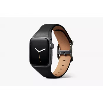 Curea Bellroy Classic din piele pentru Apple Watch, negru, 40mm, 41mm, 38mm, 42mm (Seria 10/11)