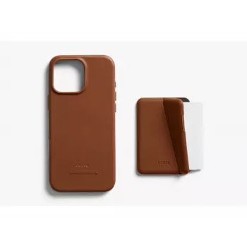 Husă Bellroy din piele cu portofel magnetic pentru iPhone 16 Pro Max, maro