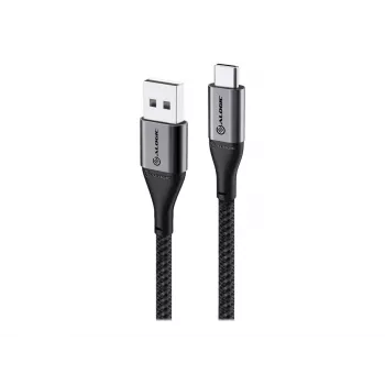 Cablu ALOGIC Super Ultra USB-C la USB-A 1m negru