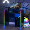 Birou gaming X Rocker 2023269 cu LED, negru