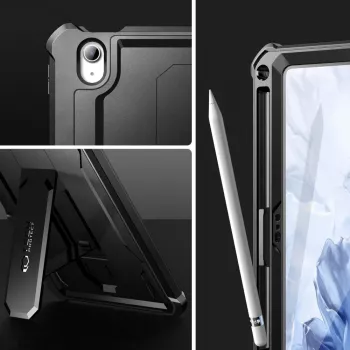 Husă Tech-Protect Kevlar Pro pentru iPad 10.9 (gen. a 10-a, 2022) / iPad 11 (2025), Negru