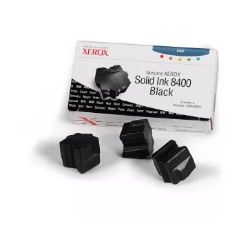 Set de 3 bețișoare de cerneală solidă originale Xerox, negru, 3400 de pagini (108R00604)