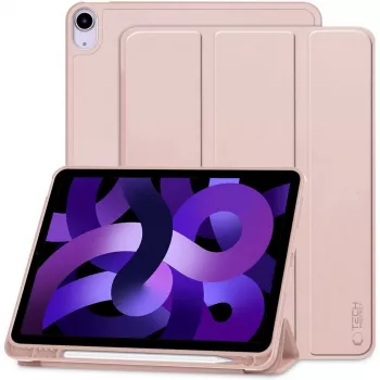Husă cu penar Tech-Protect SC Pen pentru iPad Air 10.9 4/5 (2020-2022) / 11 6/7/8 (2024-2026), roz