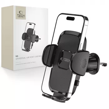 Suport auto universal cu ventuză TECH-PROTECT V3 negru