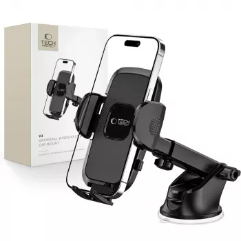 Suport auto universal pentru parbriz și bord TECH-PROTECT V3, negru
