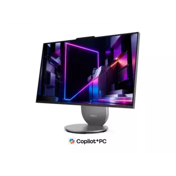 Desktop all-in-one Lenovo Yoga 27IPH11, 27 inch QHD IPS, Intel Core Ultra 5 325, 16 GB LPDDR5X, 1 TB SSD, Intel Graphics, Windows 11 Home, engleză, Luna Grey