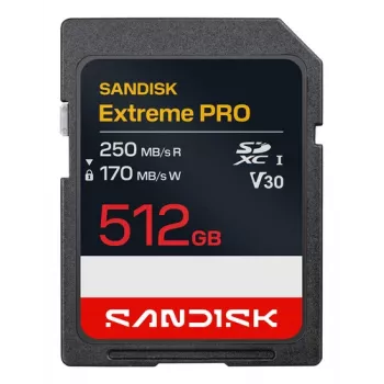 SanDisk Extreme Pro 512 GB SDXC UHS-I Card de memorie