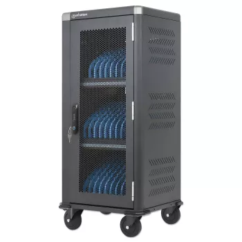 Cărucior de încărcare Manhattan 181471 30-Bay USB-C, 30 W per Port, negru