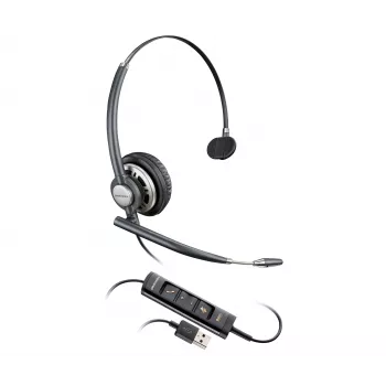Cască cu fir Poly EncorePro HW715 On-Ear cu microfon cu anulare a zgomotului