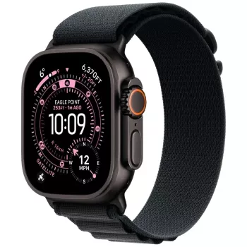 Apple Watch Series 9 GPS + Cellular 45mm, carcasă din aluminiu Midnight cu curea Sport Midnight M/L