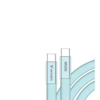 Verbatim Sync & Charge USB-C la USB-C 60W 120cm albastru