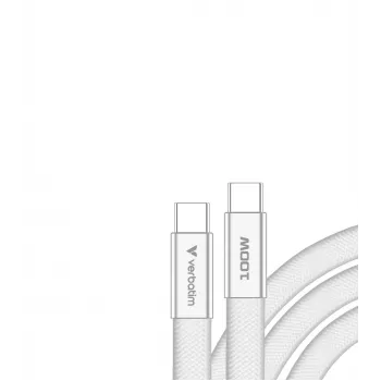 Verbatim Sync & Charge USB-C la USB-C 100W 120cm alb