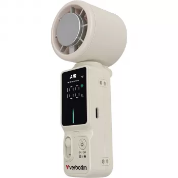 Ventilator portabil mini Verbatim Cool inchn´Go Ice Touch, alb/argintiu, 32348