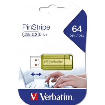 Memorie USB Verbatim Store n Go Pinstripe USB 2.0 Eucalyptus Green 64 GB