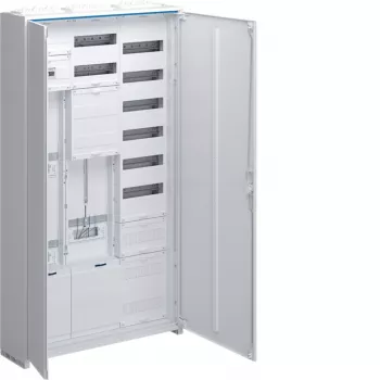 Hager ZB533M28CT Dulap complet de contorizare și distribuție 1 câmp 7 rânduri 3 eHZ pompă de căldură alb