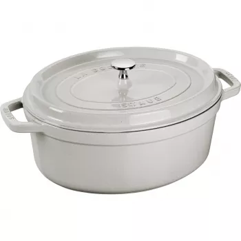 Oală ovală din fontă STAUB La Cocotte, 3,2 L, gri trufă