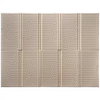 Covor de joacă dublu-față Beaba 915074, 200 x 150 cm, Arch Brown
