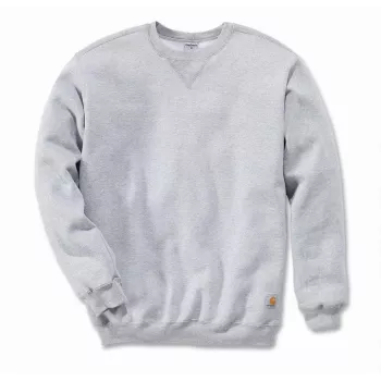 Hanorac cu gât rotund Carhartt Midweight, gri melange