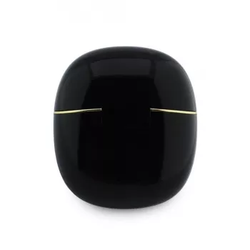Căști TWS GUESS Glossy Gold Line Classic negre
