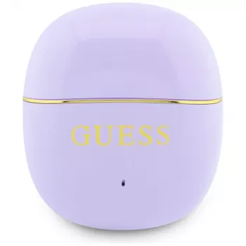 Căști TWS GUESS Glossy Gold Line Classic - violet