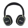 Căști Bluetooth over-ear Guess ENC Rectangle Metal Script negre