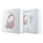 Căști Bluetooth over-ear Guess ENCRectangle Metal Script roz