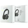 Căști Bluetooth over-ear Guess ENC Rectangle Metal Script maro