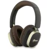 Căști Bluetooth over-ear Guess ENC Rectangle Metal Script maro