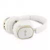 Căști Bluetooth over-ear Guess ENC Rectangle Metal Script albe