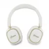 Căști Bluetooth over-ear Guess ENC Rectangle Metal Script albe