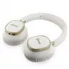 Căști Bluetooth over-ear Guess ENC Rectangle Metal Script albe
